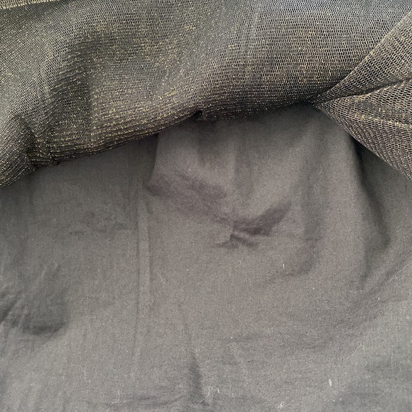 CREWCUTS Girl’s Gray/Gold Mixed Media Sparkly Tulle Skirt Dress Size: 6 - Picture 6 of 7